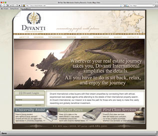 Divanti International Homepage